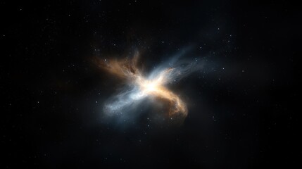 Wall Mural - a black and orange star with a white star in the middle