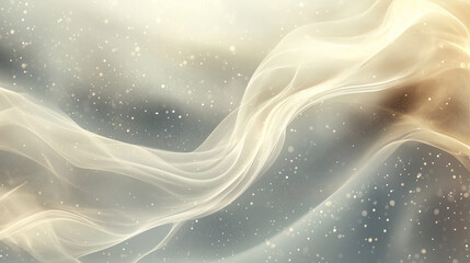 Wall Mural - abstract background with gentle light waves, soft gradients and bokeh effect, creating an atmosphere