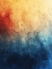 Fototapete - Abstract background showing vivid colors shifting from orange to blue