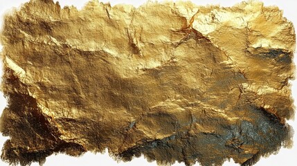 Poster - Large Gold Foil Paint Texture with Unique Surface Detail Ideal for Backgrounds and Creative Projects in Graphic Design and Art