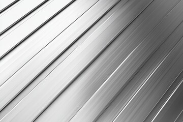 Poster - Silver Parallel Stripes on Metallic Surface Creating a Modern and Sleek Visual Texture for Design Backgrounds and Abstract Art Projects