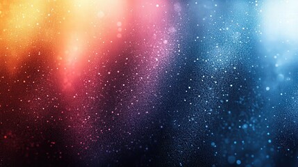Poster - Abstract Blur with Bright Colors and Soft Light, Creating a Dreamy and Mysterious Atmosphere in a Grainy Texture of Dust and Light