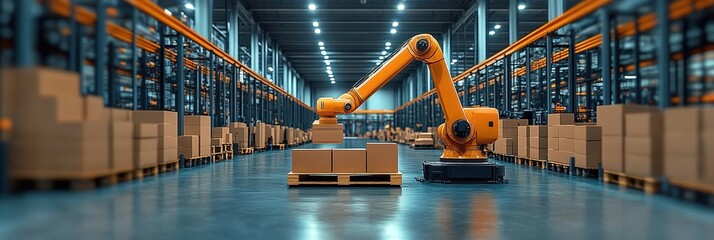 Poster - Advanced Robotic Arm Operating in a Modern Smart Warehouse Environment for Efficient Logistics and Automated Handling