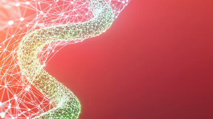 Poster - Dynamic data visualization concept abstract background digital art futuristic environment high-tech viewpoint