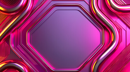 Poster - Dynamic abstract design showcase virtual studio graphic artwork high-tech environment close-up visual innovation
