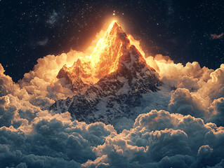 Canvas Print - Celestial Peak