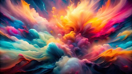 Poster - Long Exposure Hand Painted Watercolor LinkedIn Banner Background