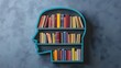 © Muhammad - Knowledge Within: A conceptual representation of a human head silhouette filled with books. Capturing the essence of education, wisdom, and intellectual curiosity.