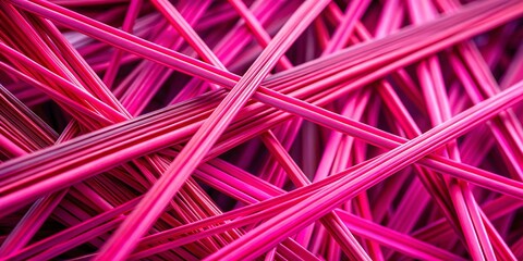 Poster - Vibrant Pink Abstract Lines: Minimalist Contemporary Background for Design