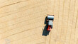© I - construction equipment on a construction site view from a quadcopter