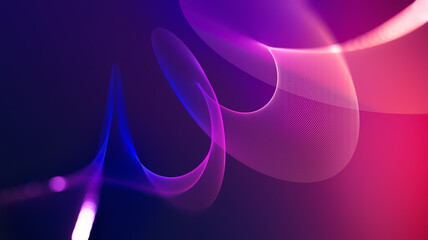 Wall Mural - colorful abstract background with flowing shapes and lines