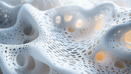 Fototapete - Structure Of An Organic Net Made Of Interconnected Elements. The Net Is Formed Naturally, Without Artificial Intervention, Creating A Unique And Intricate Design.