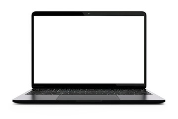 Mockup of Laptop Screen Device Website Presentation Office Workspace Concept Front View