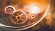 © MHC_Design - Cogs Technology Business Industry concept; machinery cog wheels; web banner