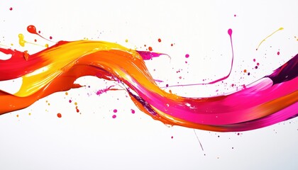 Poster - Expressive Artistic Techniques: Render, Abstract Brush, Paint Splash, Splatter, Ful Curl, Artistic Spiral, And Vivid Ribbon