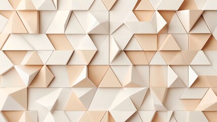 Wall Mural - Dynamic Triangle Patterned 3D with Soft Gradients