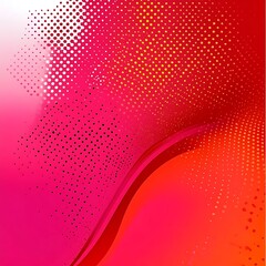 Aufkleber - Abstract pink red gradient background with halftone dots and curve