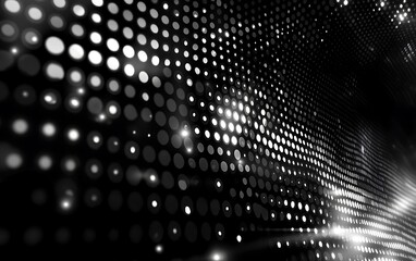 Poster - Abstract glowing dots wave background for digital displays
