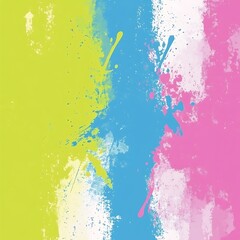 Poster - Colorful abstract paint splatters background for creative design projects