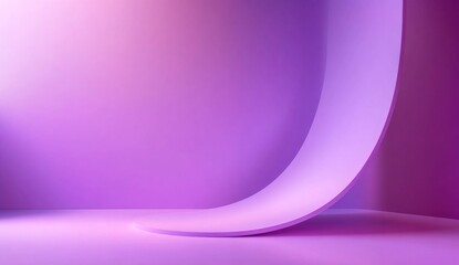 Poster - Elegant Purple Gradient with Spotlight, a sophisticated backdrop for digital displays, enhancing products with depth and a modern aesthetic.