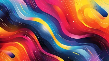 Poster - Abstract colorful background vibrant art texture design wallpaper bright illustration