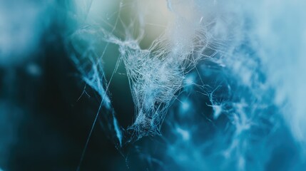 Delicate spider web beautifully captured, showcasing intricate patterns and natural beauty in high-quality macro photography, enhancing visual storytelling.