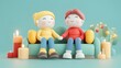 © S@photo - Happy Couple Holding Hands on Cozy Couch