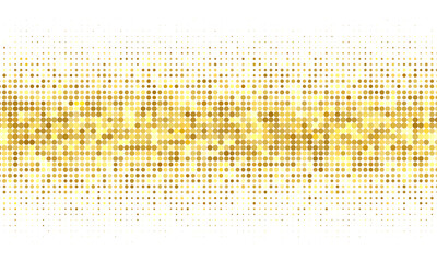 Leinwandbilder - Vector abstract futuristic particle background. Overlay halftone background. Gold shiny particles
