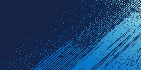 Poster - Dynamic blue backdrop featuring diagonal brush strokes and halftone dots, ideal for sports team branding or graphic design projects.