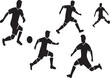 © BADHON  - Set of Soccer Players Silhouettes