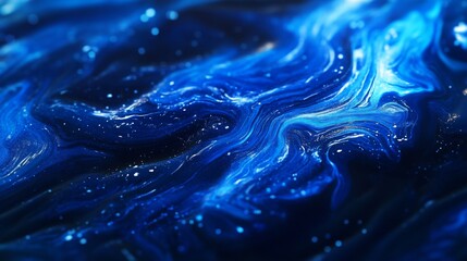 Aufkleber - Techno Blue, A deep, vivid blue that symbolizes the digital age and the continuing advancement of technology. It's often seen in AI interfaces and the virtual environments
