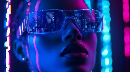 Aufkleber - Techno Blue, A deep, vivid blue that symbolizes the digital age and the continuing advancement of technology. It's often seen in AI interfaces and the virtual environments