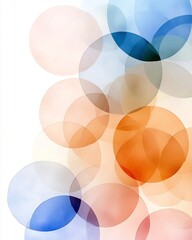 Poster - Ethereal Pastel Curves Tranquil Digital Abstract Art with Geometric Shapes and Soft Photographic Effect  Delicate color gradients minimalist composition