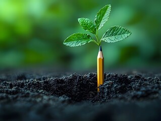 Poster - Pencil Tip Growing into a Tree Representing Knowledge and Learning