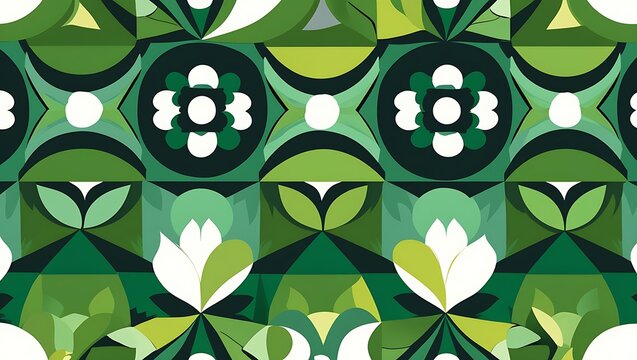 Modern Geometric Nature Background, ai generative