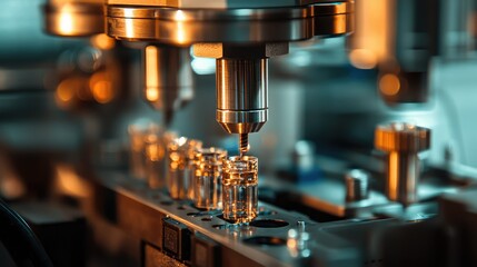 Poster - Precision Machinery Working with Glass Vials in Laboratory Environment