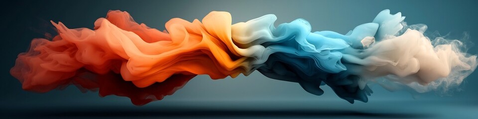 Poster - Vibrant Abstract Representation of Sound Waves Pulsing and Vibrating at Different Frequencies Creating a Fluid Dynamic Composition of Colorful Shapes and Patterns in Motion