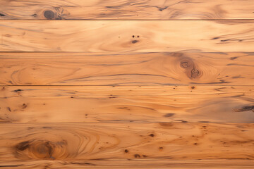 Aufkleber - Rustic wood panel with smooth surface featuring natural grain patterns and knots, ideal for flooring, furniture, or wall decor in warm and natural aesthetic