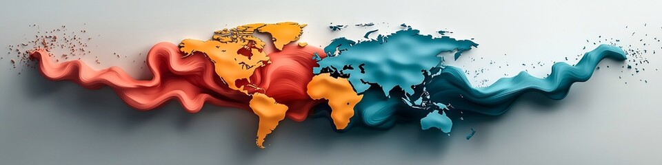 Poster - Vibrant depicting the frequency distribution of earthquakes around the world showcasing the dynamic and ever changing patterns of seismic activity across the planet s continents and oceans