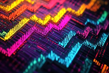 Poster - Abstract colorful data visualization