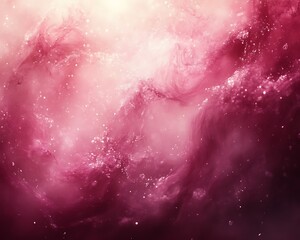 Wall Mural - pink and red nebula cosmic background.