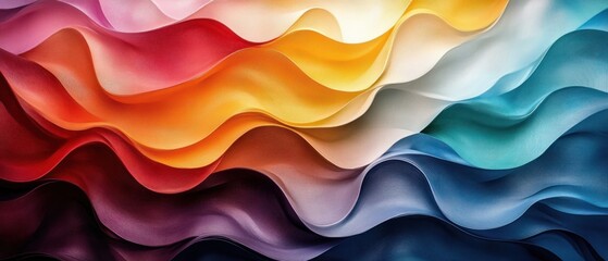 abstract colorful waves pattern background.