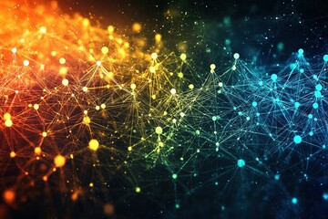Poster - Abstract network connection visualization