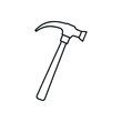 © MOHAMMAD - hammer and nails icon. Modern Hammer Icon, Minimalist Style for Websites and Apps