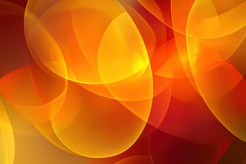 Poster - abstract orange and red gradient swirls