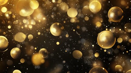 Poster - Abstract golden hues for premium celebration and sophistication
