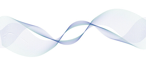 Poster - abstract wavy information technology smooth wave lines background. design used for banner, presentat