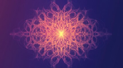 Poster - Creative and simple illustration of a virus design with vibrant colors and intricate patterns in digital art style. Generative AI