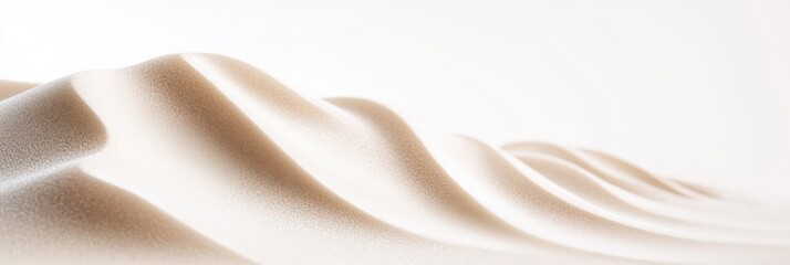 Fototapete - Soft, undulating ripples create a mesmerizing pattern resembling gentle dunes on a textured surface, evoking a sense of tranquility and fluidity with its delicate curves and subtle shadows