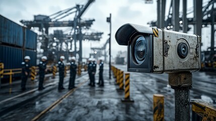 Poster - Shipment security protocols in port environment monitoring systems surveillance techniques and safety measures